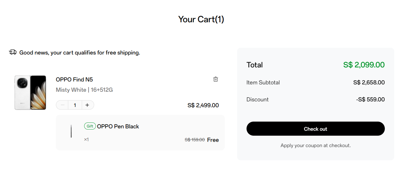 using a OPPO coupon code for Singapore How to add a OPPO Promo code