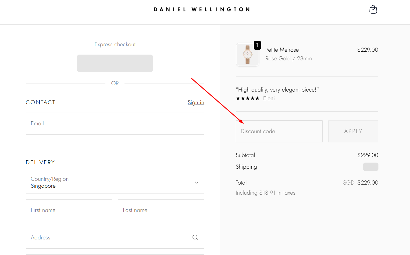 Daniel Wellington Discount Code SG How to Use a Daniel Wellington Promo Code in Singapore