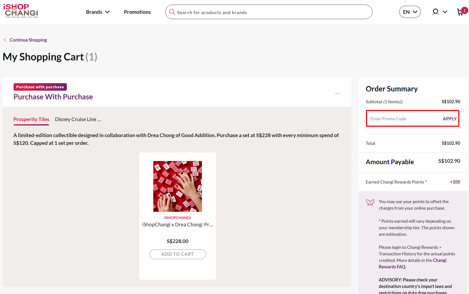 iShopChangi Promo Code