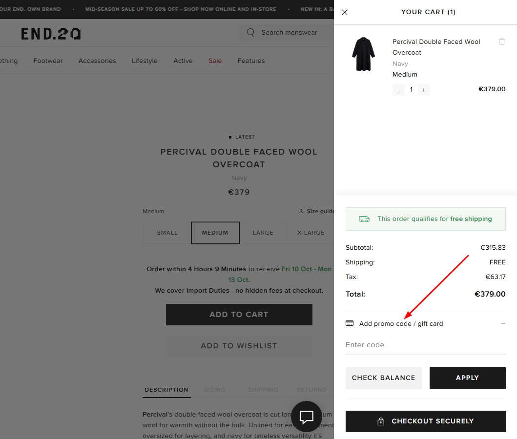 How to Use an END. Clothing Promo Code