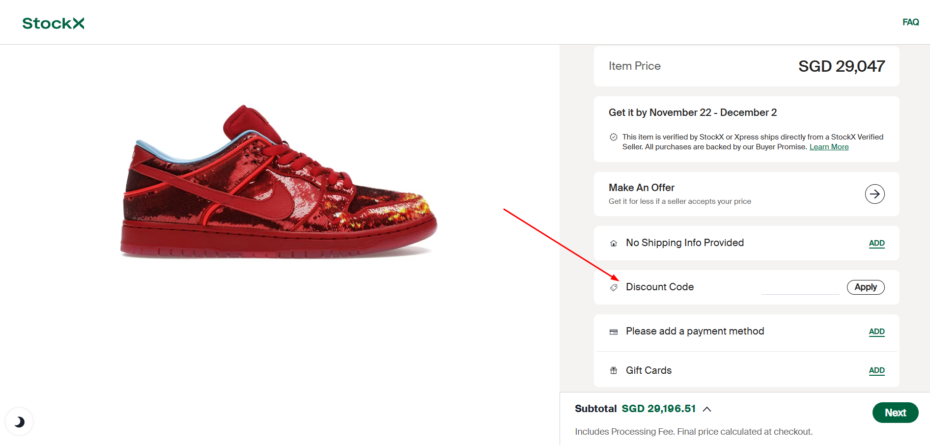 StockX Discount Code for Singapore How to Use a StockX Discount Code