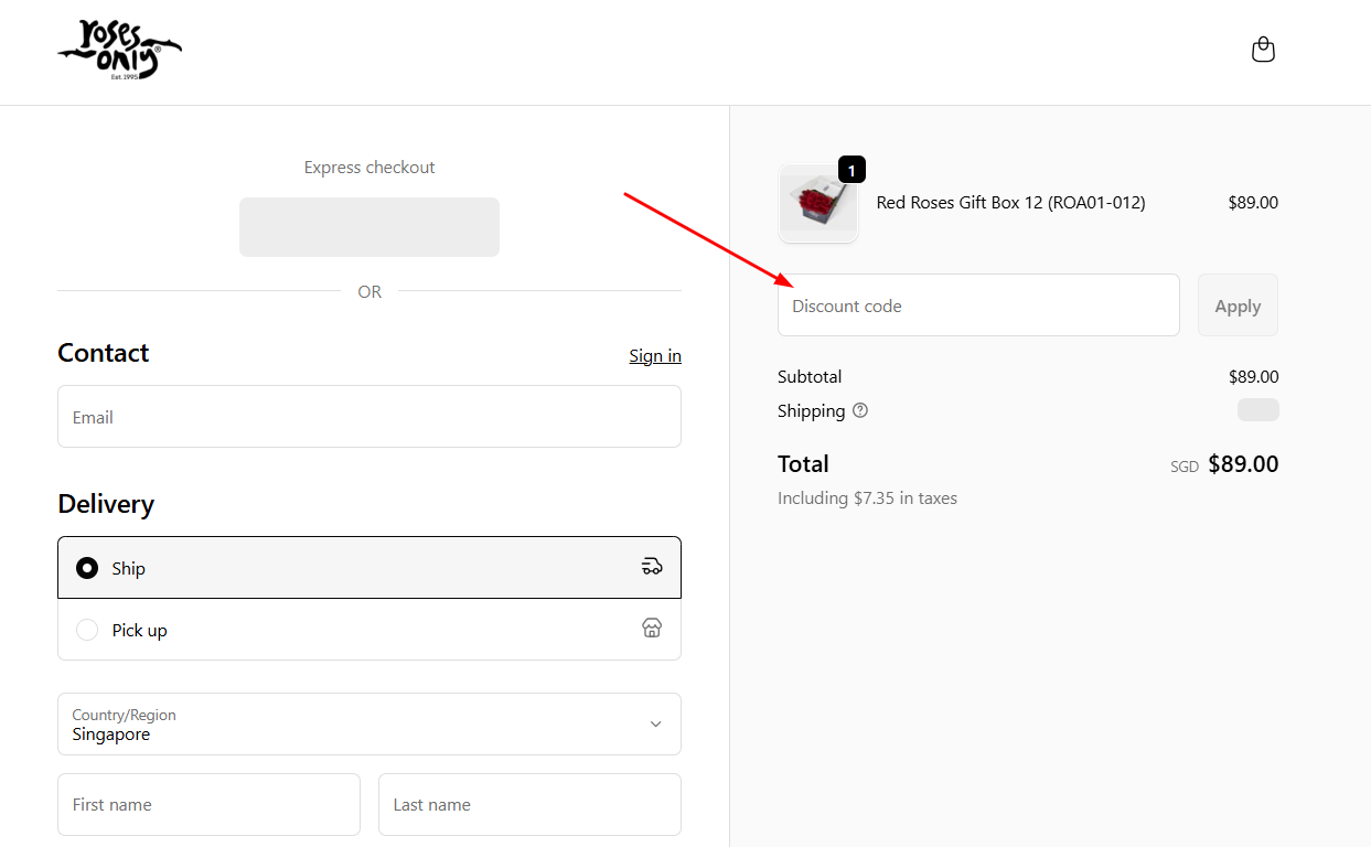 How To Use a Roses Only Promo Code