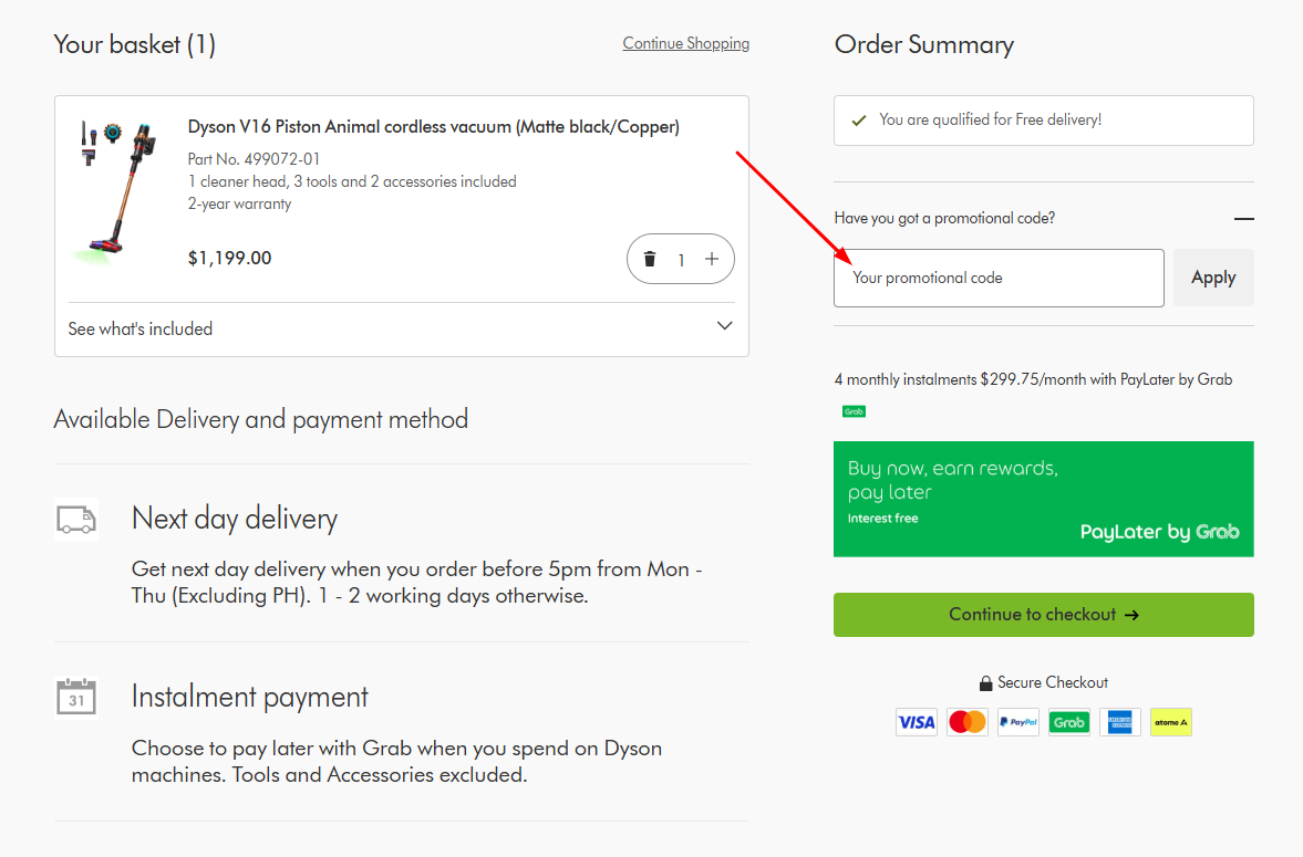How To Use a Dyson Promo Code