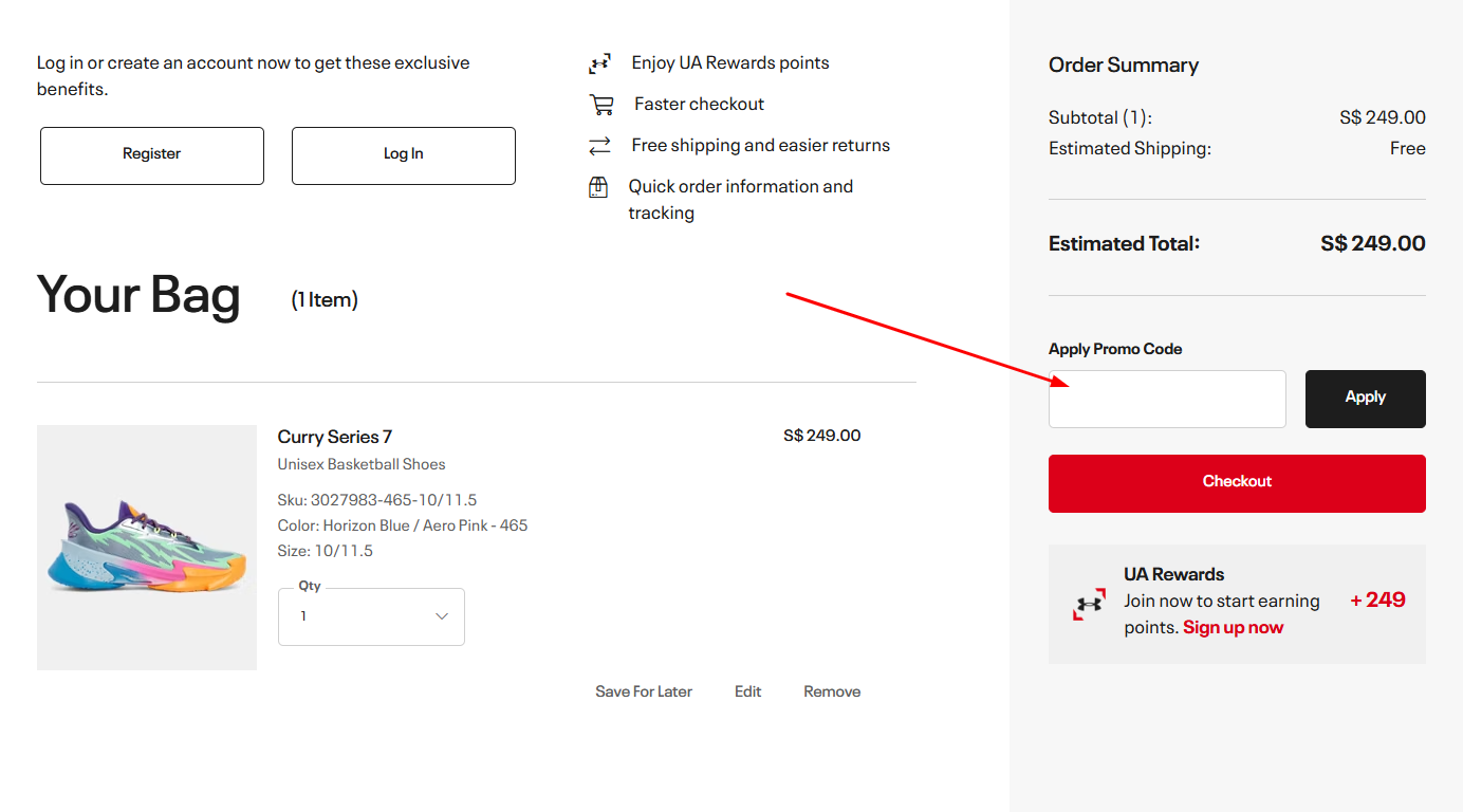 Under Armour Promo Code SG How To Use an Under Armour Promo Code